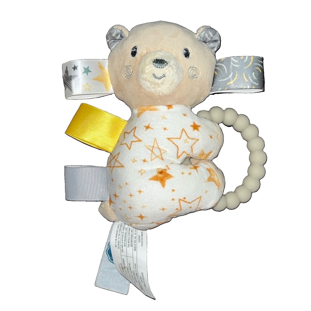 Mary‎ Meyer Taggies Be a Star Bear with Rattle and Teether Baby Toy Plush Unisex